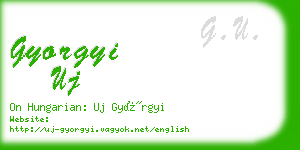 gyorgyi uj business card